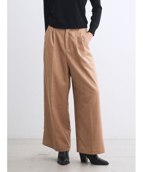three dots / スリードッツ その他パンツ | Faux suede pants | 詳細6