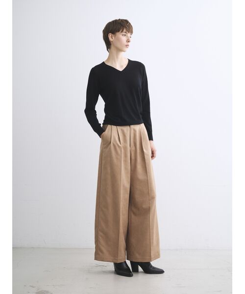 three dots / スリードッツ その他パンツ | Faux suede pants | 詳細7