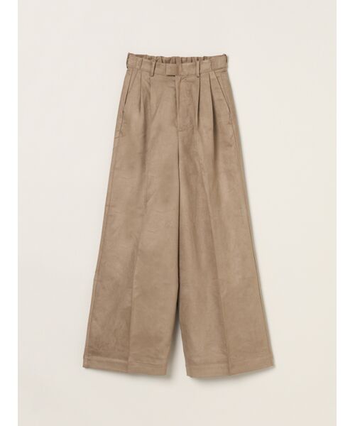 three dots / スリードッツ その他パンツ | Faux suede pants(fade grey)
