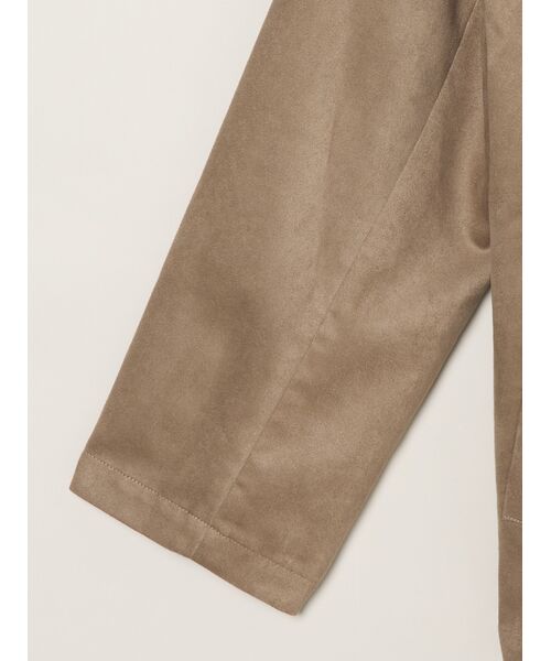 three dots / スリードッツ テーラードジャケット | Faux suede jacket | 詳細3