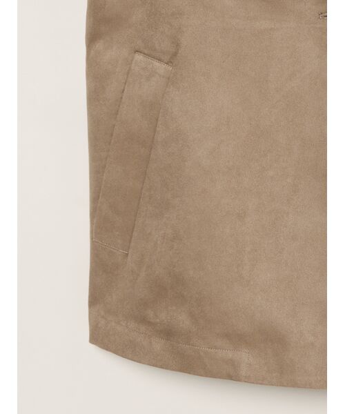 three dots / スリードッツ テーラードジャケット | Faux suede jacket | 詳細4