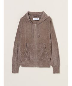 three dots / スリードッツ パーカー | Velour sweater zip up hoody