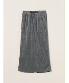 three dots / スリードッツ スカート | Cotton velour pencil skirt