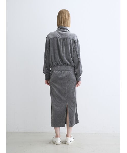 three dots / スリードッツ スカート | Cotton velour pencil skirt | 詳細10
