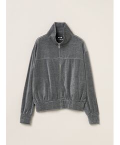 three dots / スリードッツ その他アウター | Cotton velour  zip up brouson