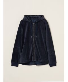 three dots / スリードッツ その他トップス | Men's cotton velour zip-up parka