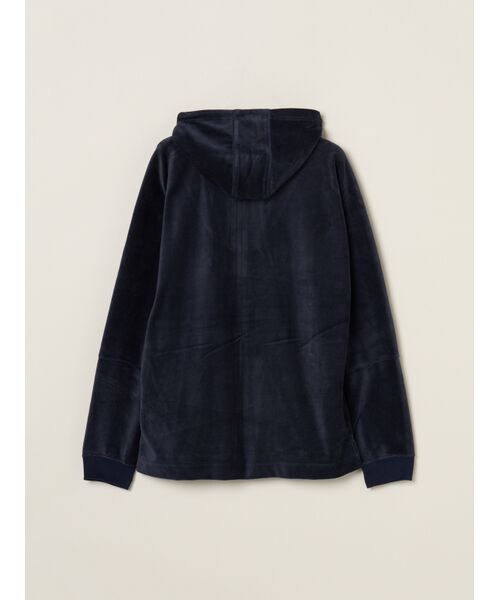 three dots / スリードッツ その他トップス | Men's cotton velour zip-up parka | 詳細1