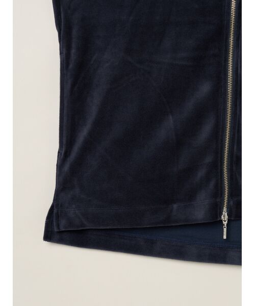 three dots / スリードッツ その他トップス | Men's cotton velour zip-up parka | 詳細4