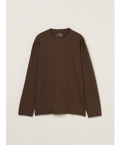 three dots / スリードッツ Tシャツ | Men's cotton wool l/s t-shirt