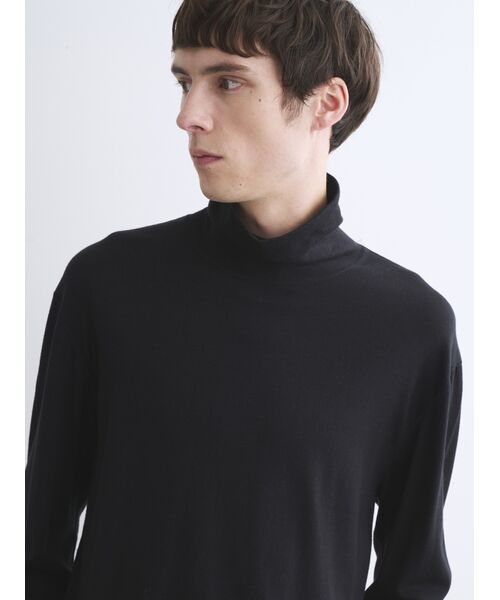 three dots / スリードッツ ニット・セーター | Men's cotton wool l/s turtleneck | 詳細7