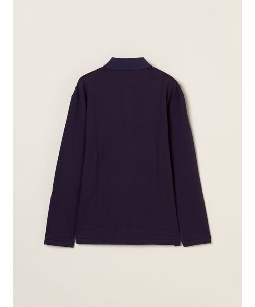 three dots / スリードッツ ニット・セーター | Men's cotton wool l/s polo shirt | 詳細1