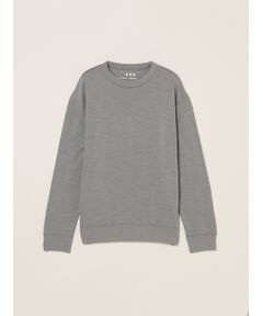 three dots / スリードッツ その他トップス | Men's wool fleece sweat shirt