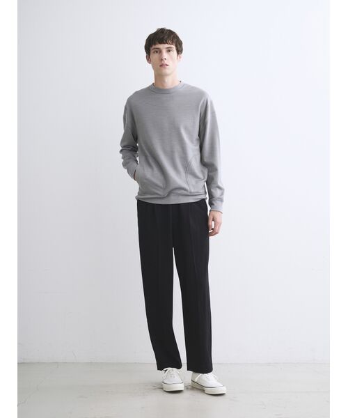 three dots / スリードッツ その他トップス | Men's wool fleece sweat shirt | 詳細9