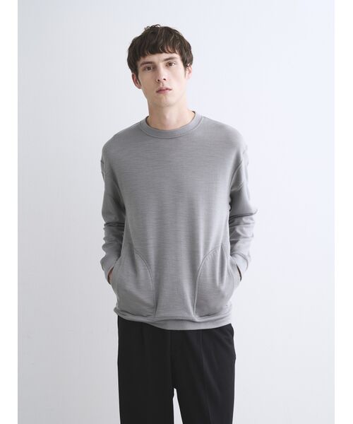 three dots / スリードッツ その他トップス | Men's wool fleece sweat shirt | 詳細8