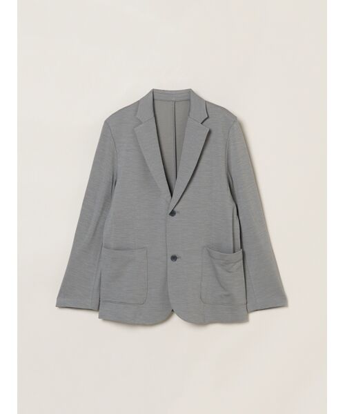 three dots/スリードッツ Men's wool fleece jacket grey L three dots/スリードッツ Men's wool fleece jacket grey L