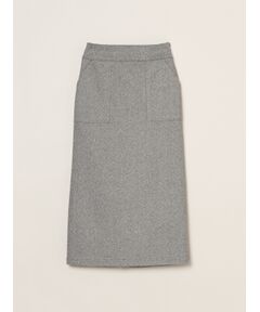 three dots / スリードッツ スカート | Wooly jersey skirt