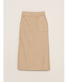 three dots / スリードッツ スカート | Wooly jersey skirt