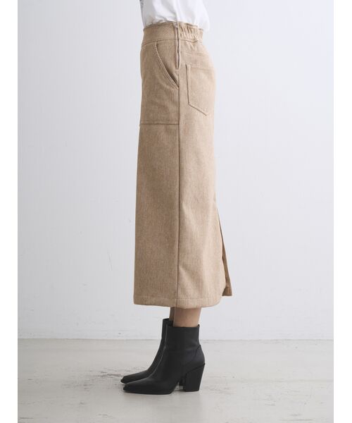 three dots / スリードッツ スカート | Wooly jersey skirt | 詳細10