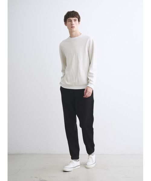 three dots / スリードッツ ニット・セーター | Men's woolmix pileface crewneck | 詳細9