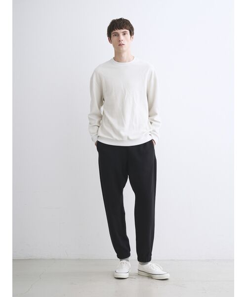 three dots / スリードッツ ニット・セーター | Men's woolmix pileface crewneck | 詳細10