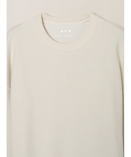 three dots / スリードッツ ニット・セーター | Men's woolmix pileface crewneck | 詳細2