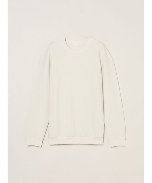 three dots / スリードッツ ニット・セーター | Men's woolmix pileface crewneck(ice grey)