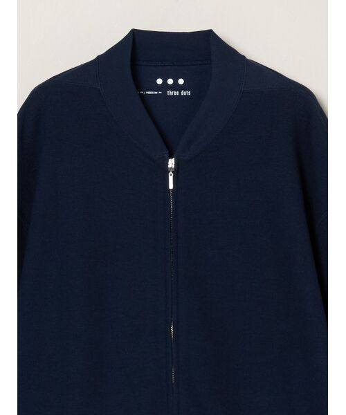 three dots / スリードッツ その他トップス | Men's woolmix pileface zip-shirt | 詳細2