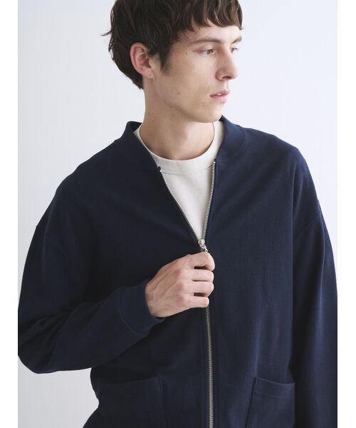 three dots / スリードッツ その他トップス | Men's woolmix pileface zip-shirt | 詳細7