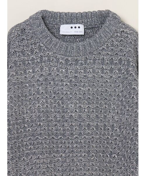 three dots / スリードッツ その他トップス | Sparkling sweater top | 詳細2