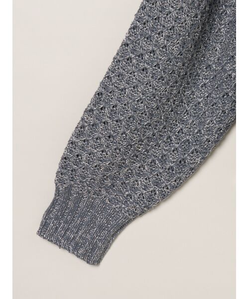 three dots / スリードッツ その他トップス | Sparkling sweater top | 詳細3