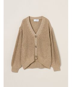 three dots / スリードッツ カーディガン・ボレロ | Sparkling sweater cardigan