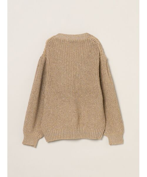 three dots / スリードッツ カーディガン・ボレロ | Sparkling sweater cardigan | 詳細1