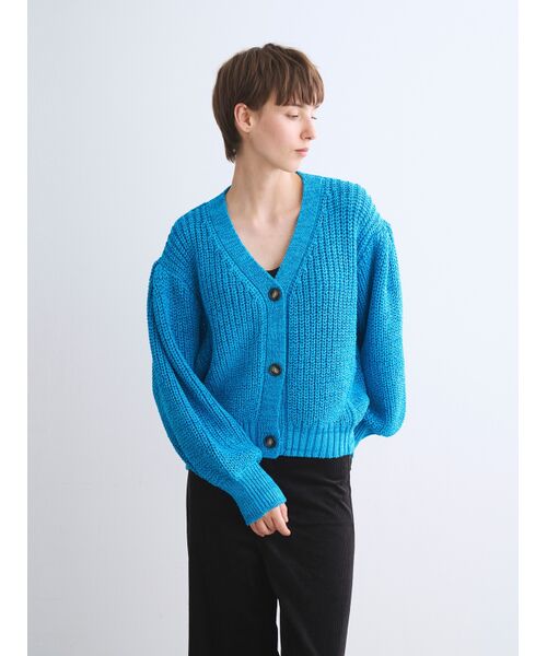 three dots / スリードッツ カーディガン・ボレロ | Sparkling sweater cardigan | 詳細6