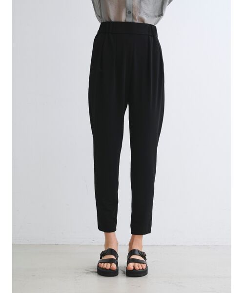 three dots / スリードッツ その他パンツ | Matte stretch ponte 2tuck pant | 詳細9