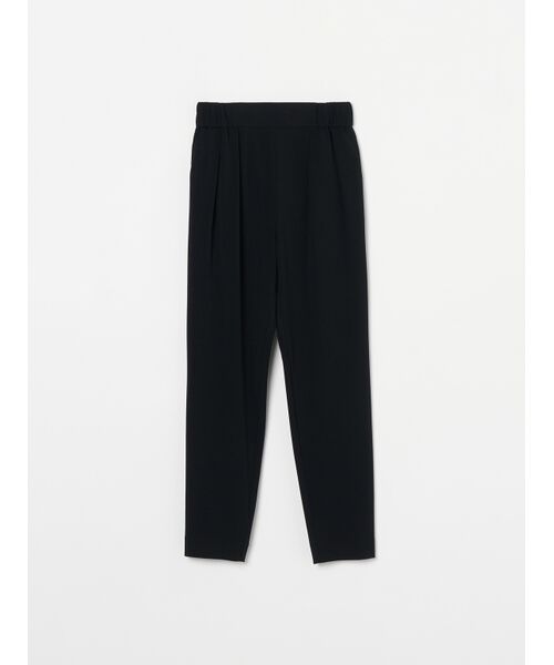 three dots / スリードッツ その他パンツ | Matte stretch ponte 2tuck pant(black)