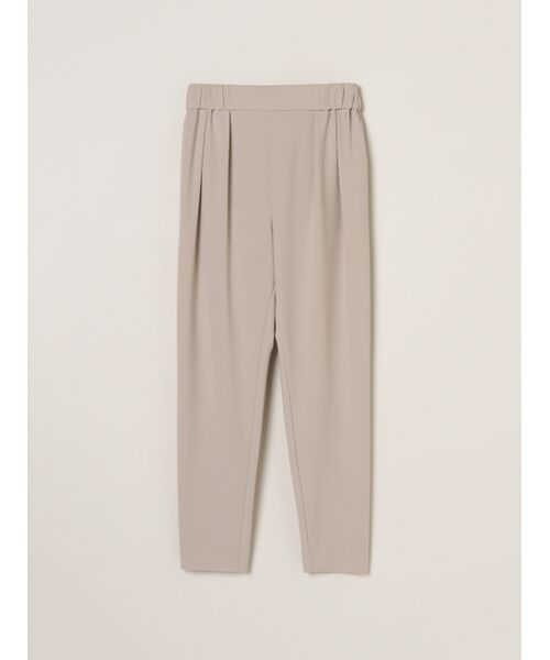 three dots / スリードッツ その他パンツ | Matte stretch ponte 2tuck pant(taupe)
