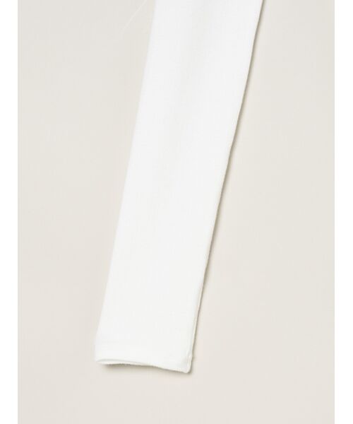 three dots / スリードッツ その他トップス | Rayon knit rib jersey open neck | 詳細4