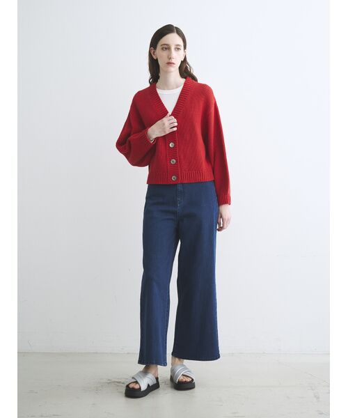 three dots / スリードッツ その他トップス | Bulky cotton cardigan | 詳細9