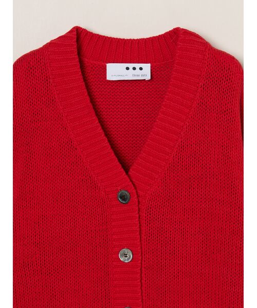 three dots / スリードッツ その他トップス | Bulky cotton cardigan | 詳細2