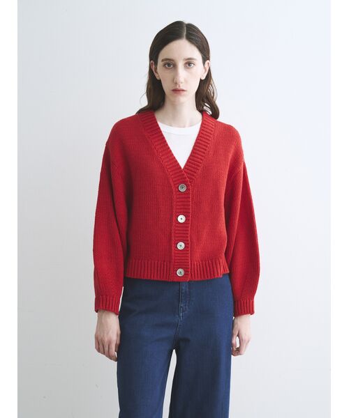 three dots / スリードッツ その他トップス | Bulky cotton cardigan | 詳細6