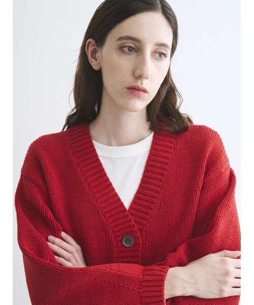 three dots / スリードッツ その他トップス | Bulky cotton cardigan | 詳細7
