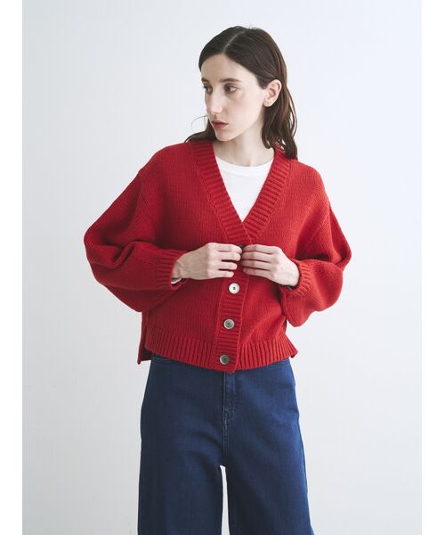 three dots / スリードッツ その他トップス | Bulky cotton cardigan | 詳細8