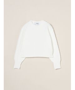 three dots / スリードッツ その他トップス | Spongy smooth popcorn pullover