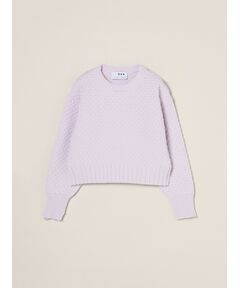 three dots / スリードッツ その他トップス | Spongy smooth popcorn pullover