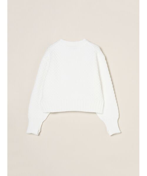 three dots / スリードッツ その他トップス | Spongy smooth popcorn pullover | 詳細1