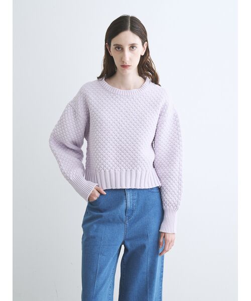 three dots / スリードッツ その他トップス | Spongy smooth popcorn pullover | 詳細6