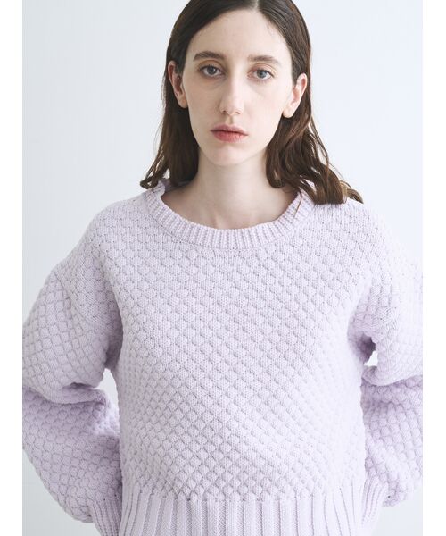 three dots / スリードッツ その他トップス | Spongy smooth popcorn pullover | 詳細7