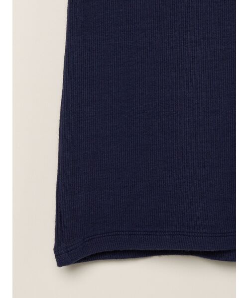three dots / スリードッツ その他トップス | Rayon knit rib jersey turtle neck | 詳細4