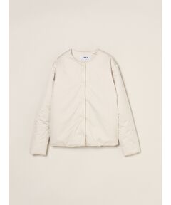 three dots / スリードッツ テーラードジャケット | Puffer collarless jacket