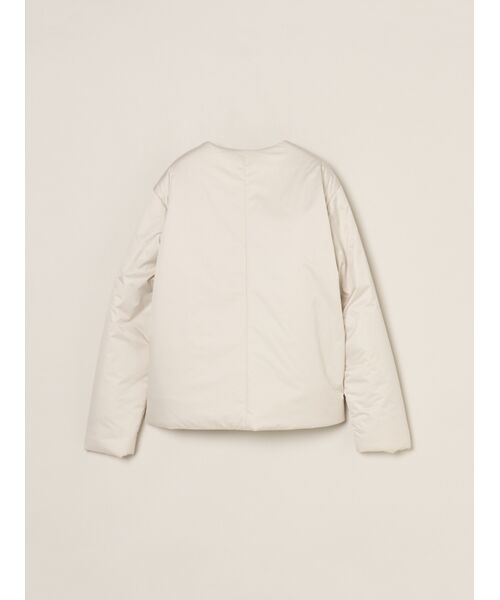 three dots / スリードッツ テーラードジャケット | Puffer collarless jacket | 詳細1